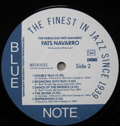 Fats Navarro : The Fabulous Fats Navarro Volume 2 (LP, Album, Mono, RE, RM)