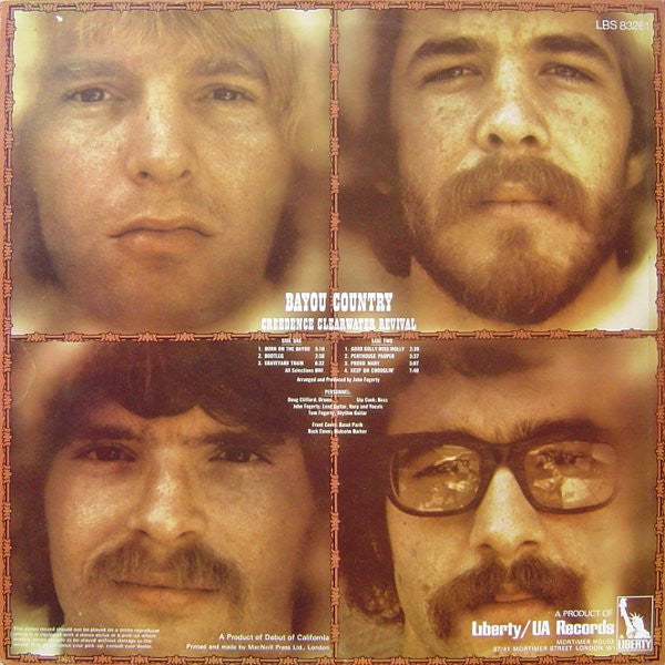Creedence Clearwater Revival : Bayou Country (LP, Album, RE, Bla)