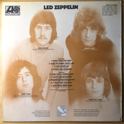 Led Zeppelin : Led Zeppelin (LP, Album, RP, Ver)