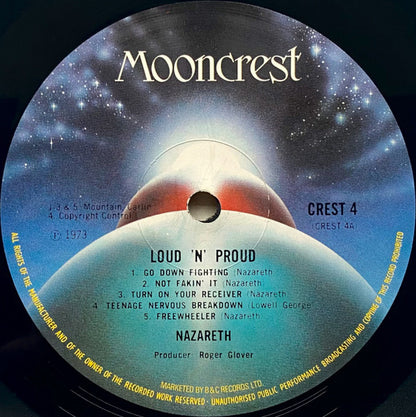 Nazareth (2) : Loud'N'Proud (LP, Album, Gat)
