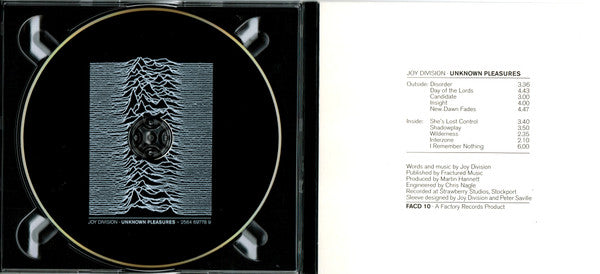 Joy Division : Unknown Pleasures (CD, Album, RE, RM, RP + CD, Album, RP)