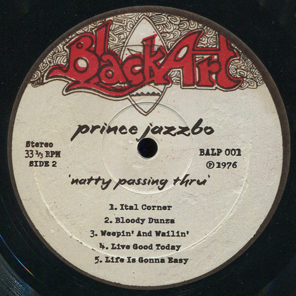 Prince Jazzbo : Natty Passing Thru' (LP, Album, RE)