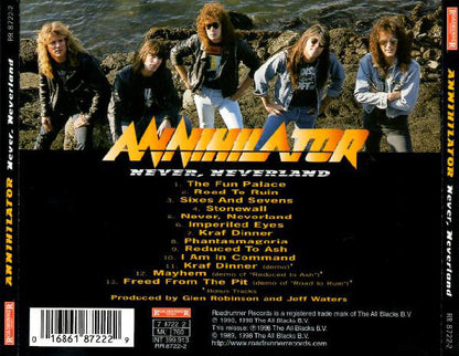 Annihilator (2) : Never, Neverland (CD, RE, RM)