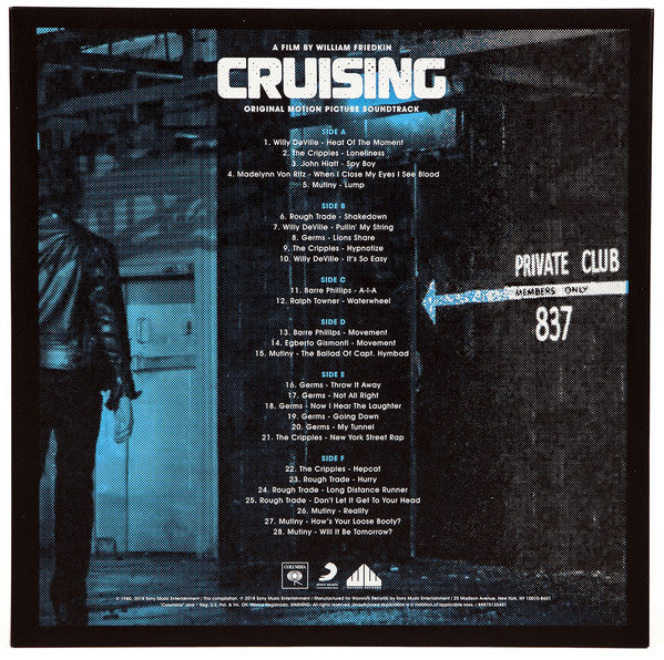 Various : Cruising (Original Motion Picture Soundtrack) (LP, Blu + LP + LP, Whi + Album, RE, RM, 180)