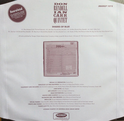 Don Rendell Ian Carr Quintet* : Shades Of Blue (LP, Album, RE, RM)
