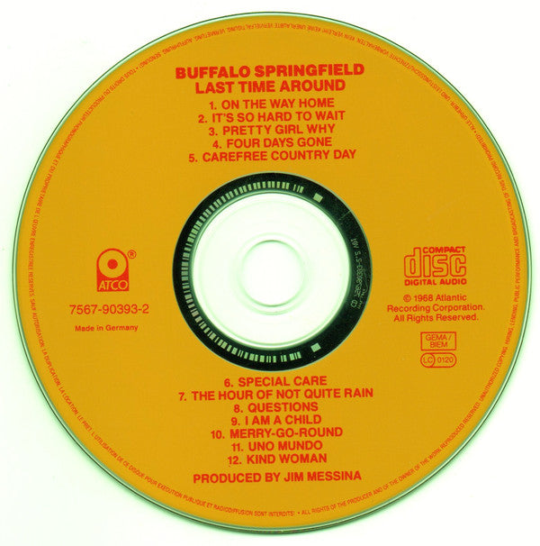 Buffalo Springfield : Last Time Around (CD, Album, RE, RM, RP, Cin)