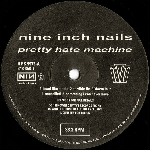 Nine Inch Nails : Pretty Hate Machine (LP, Album)