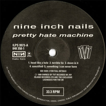 Nine Inch Nails : Pretty Hate Machine (LP, Album)