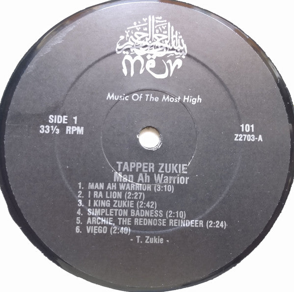 Tapper Zukie : Man Ah Warrior (LP, Album, RE, Sil)