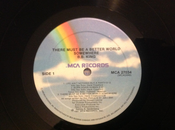 B.B. King : There Must Be A Better World Somewhere (LP, Album)