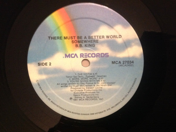 B.B. King : There Must Be A Better World Somewhere (LP, Album)