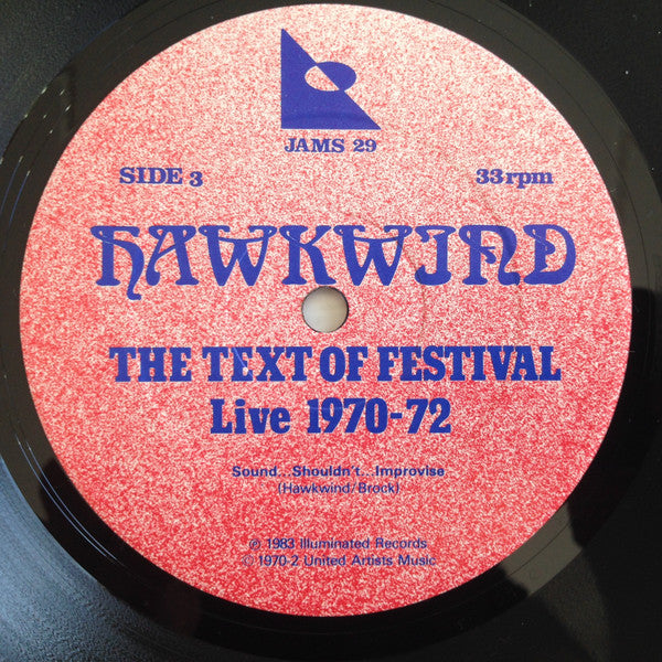 Hawkwind : The Text Of Festival - Hawkwind Live 1970-72 (2xLP)