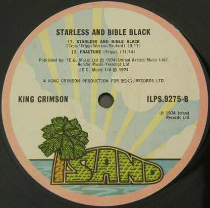 King Crimson : Starless And Bible Black (LP, Album)