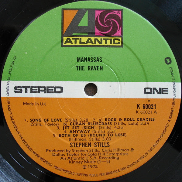 Stephen Stills, Manassas : Manassas (2xLP, Album, RP, Aut)