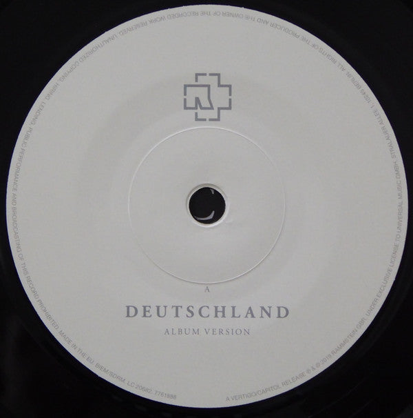Rammstein : Deutschland (7", Single)