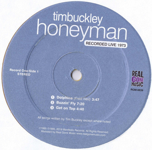Tim Buckley : Honeyman, Recorded Live 1973 (2xLP, Album, Ltd, Hon)