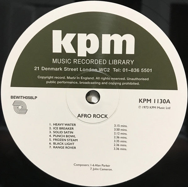 Alan Parker / John Cameron (2) : Afro Rock (LP, Album, RE, RM, 180)
