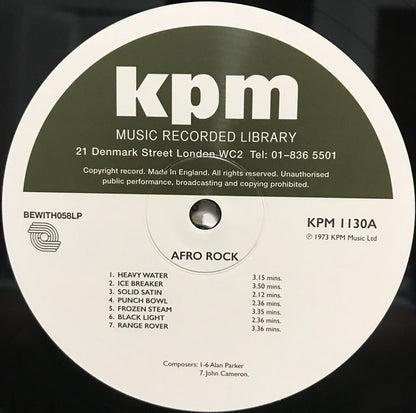 Alan Parker / John Cameron (2) : Afro Rock (LP, Album, RE, RM, 180)
