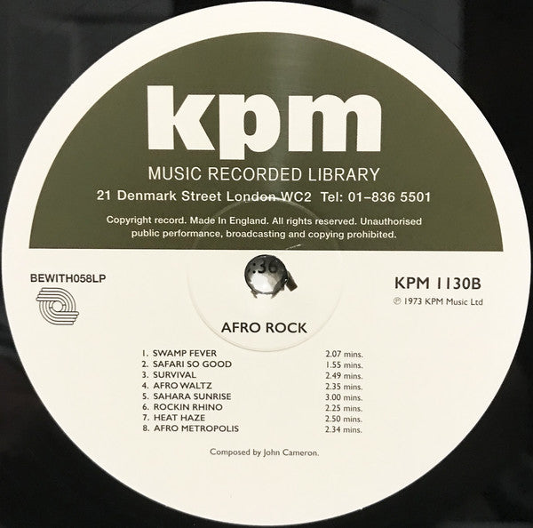 Alan Parker / John Cameron (2) : Afro Rock (LP, Album, RE, RM, 180)