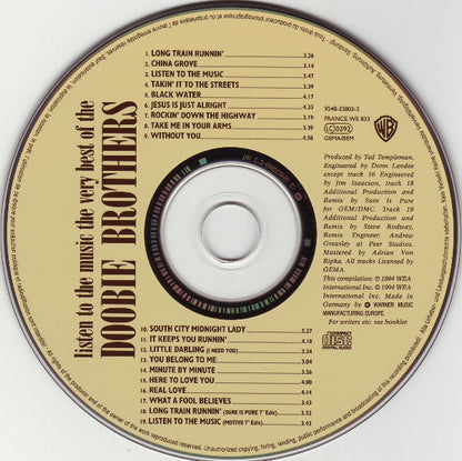The Doobie Brothers : Listen To The Music · The Very Best Of The Doobie Brothers (CD, Comp, RE, RP, Cin)