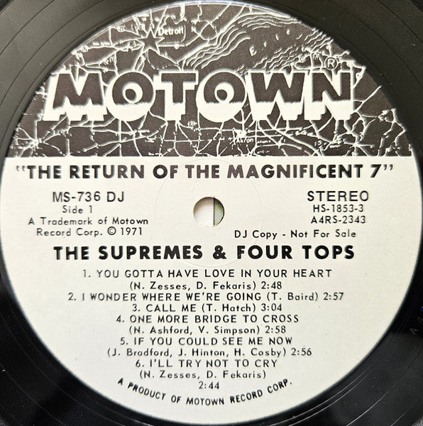 The Supremes & The Four Tops* : The Return Of The Magnificent Seven (LP, Album, Promo, Ind)