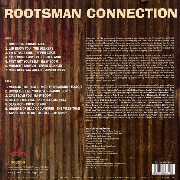 Various : Tapper Zukie Productions : Rootsman Connection (LP, Comp, RE)