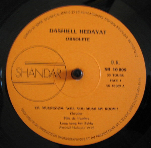 Dashiell Hedayat : Obsolete (LP, Album, Ora)