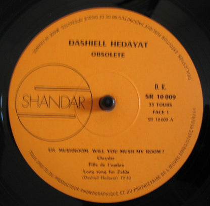 Dashiell Hedayat : Obsolete (LP, Album, Ora)