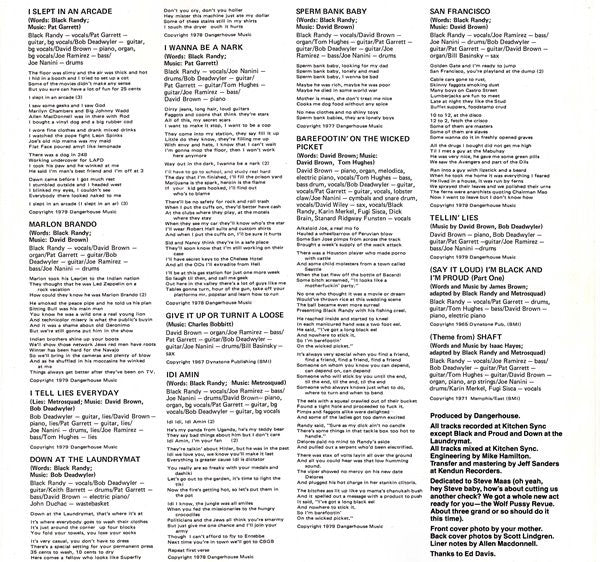 Black Randy And The Metrosquad* : Pass The Dust, I Think I'm Bowie. (LP, Album)