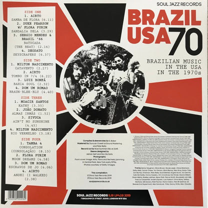 Various : Brazil USA 70 (Brazilian Music In The USA In The 1970s) (2xLP, Comp, Gat)