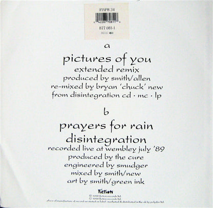 The Cure : Pictures Of You (12", Single, Ltd, Num, Pur)