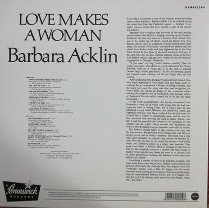 Barbara Acklin : Love Makes A Woman (LP, Album, RE, S/Edition)