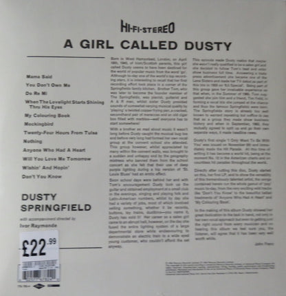 Dusty Springfield : A Girl Called Dusty (LP, Album, Ltd, RE, Blu)