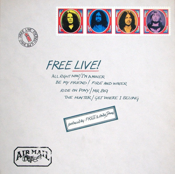 Free : Free Live (LP, Album, Env)