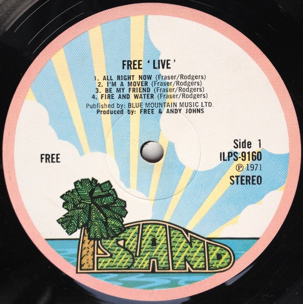 Free : Free Live (LP, Album, Env)