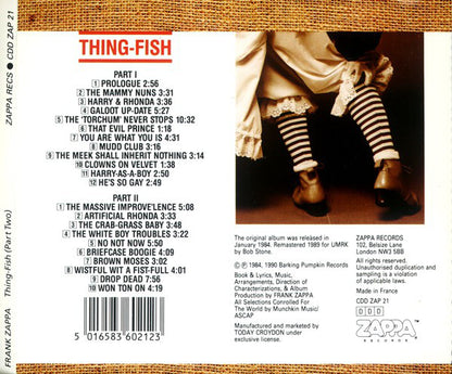 Frank Zappa : Thing-Fish (2xCD, Album, RE, RM)