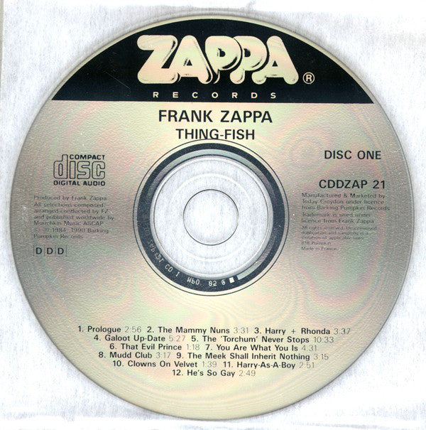 Frank Zappa : Thing-Fish (2xCD, Album, RE, RM)