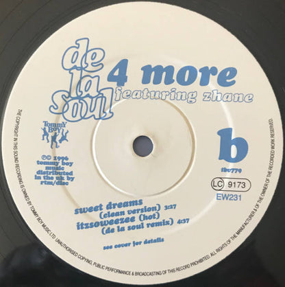 De La Soul Featuring Zhane* : 4 More (12")