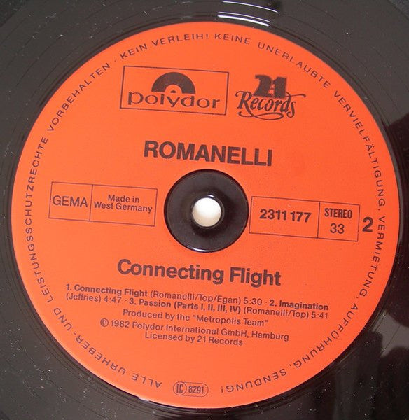 Romanelli* : Connecting Flight (LP, Album)