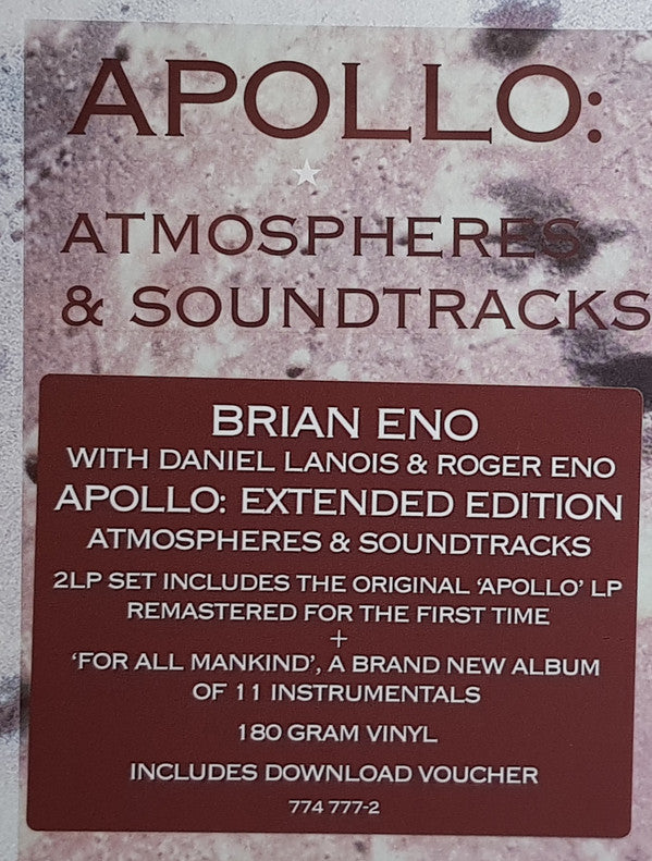 Brian Eno With Daniel Lanois & Roger Eno : Apollo: Atmospheres & Soundtracks (Extended Edition) (LP, Album, RE, RM, 180 + LP, Album, 180 + Ext)