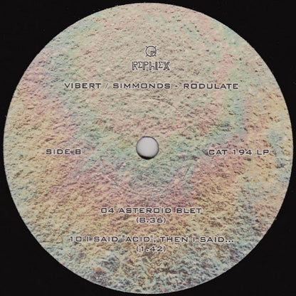 Vibert / Simmonds : Rodulate (3x12", Album)