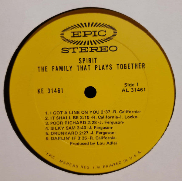 Spirit (8) : The Family That Plays Together (LP, Album, RE, Ter)