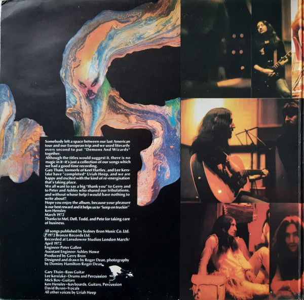Uriah Heep : Demons And Wizards (LP, Album, RP, Gat)