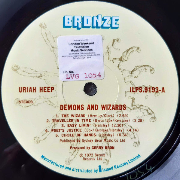 Uriah Heep : Demons And Wizards (LP, Album, RP, Gat)