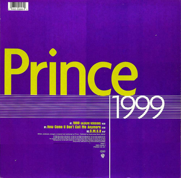 Prince : 1999 (12", Single, RE)