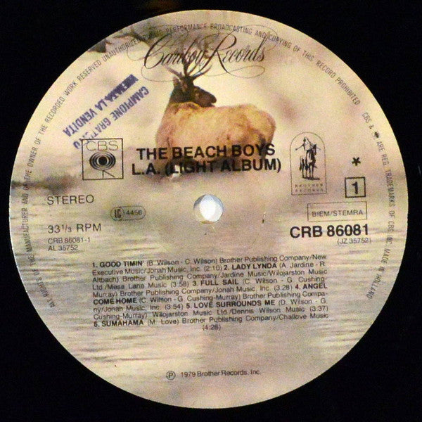 The Beach Boys : L.A. (Light Album) (LP, Album)