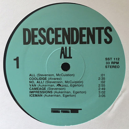 Descendents : All (LP, Album, RP)