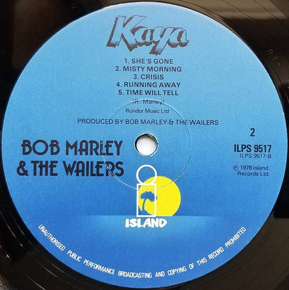 Bob Marley & The Wailers : Kaya (LP, Album)