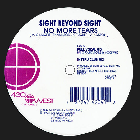 Sight Beyond Sight : No More Tears (12")