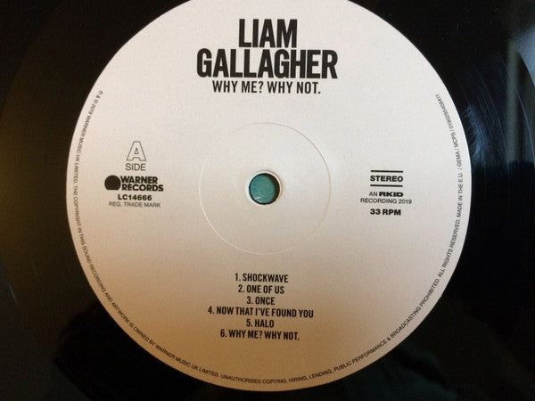 Liam Gallagher : Why Me? Why Not. (LP, Album, 140)